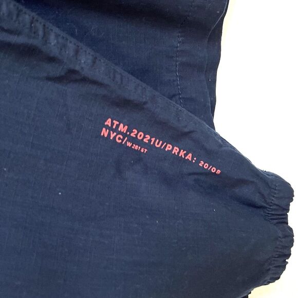 Denim & Flower Men’s Parka Jacket Navy Hoodie Large 42 - Picture 4 of 10